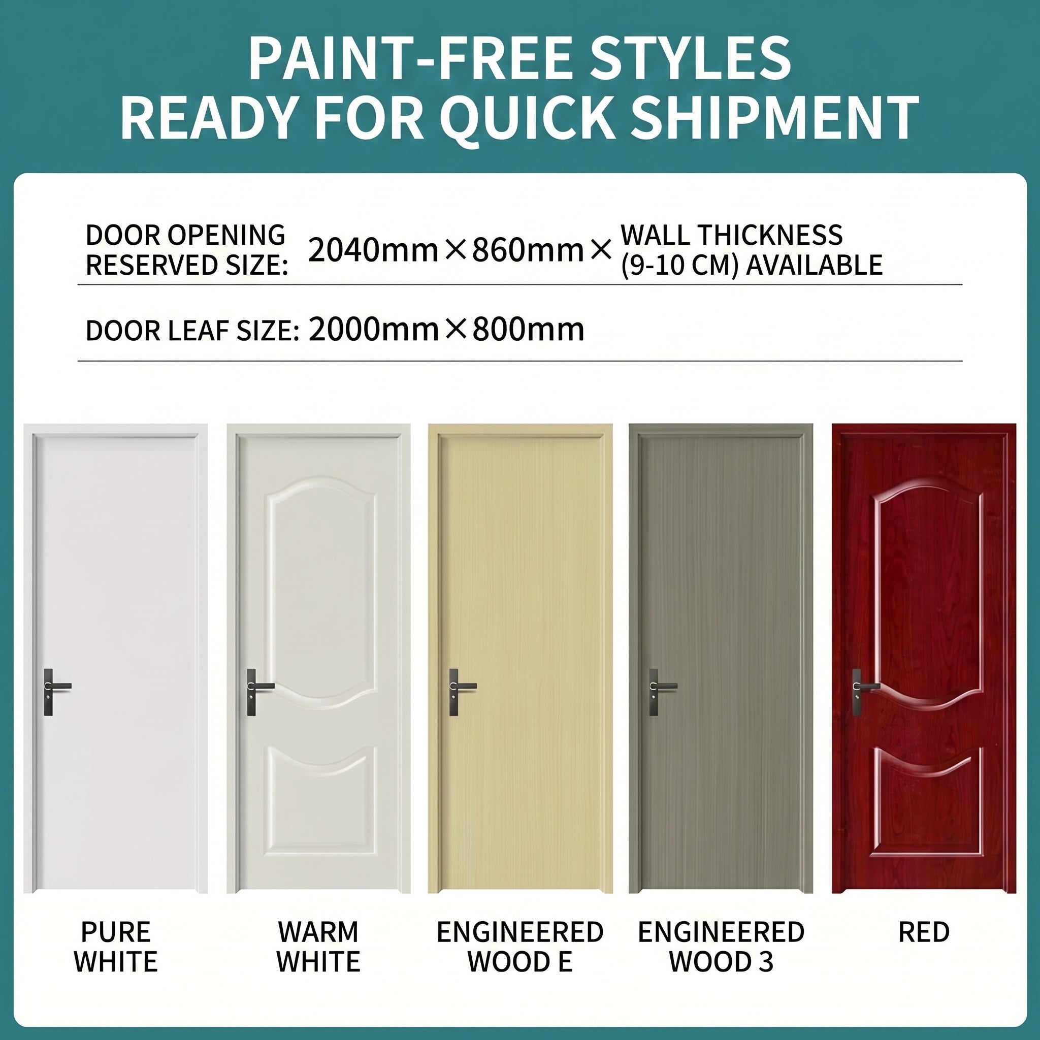 Paint-free door