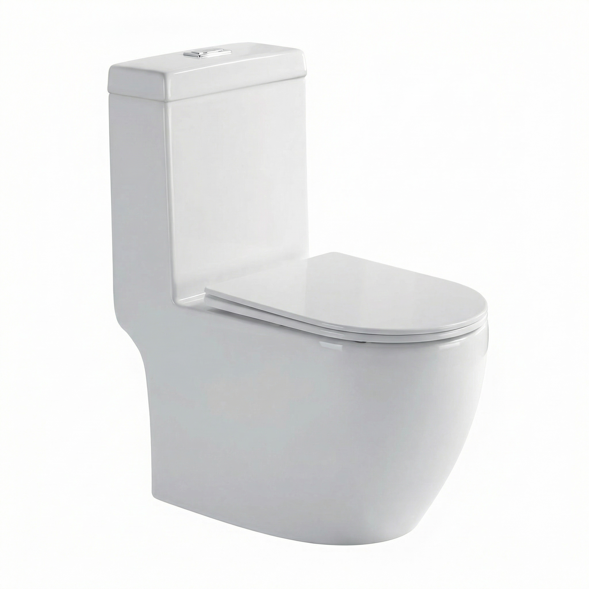 One-piece toilet