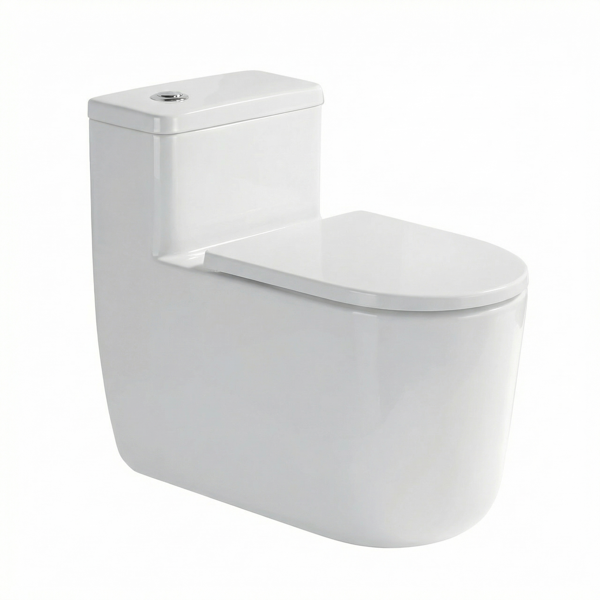One-piece toilet
