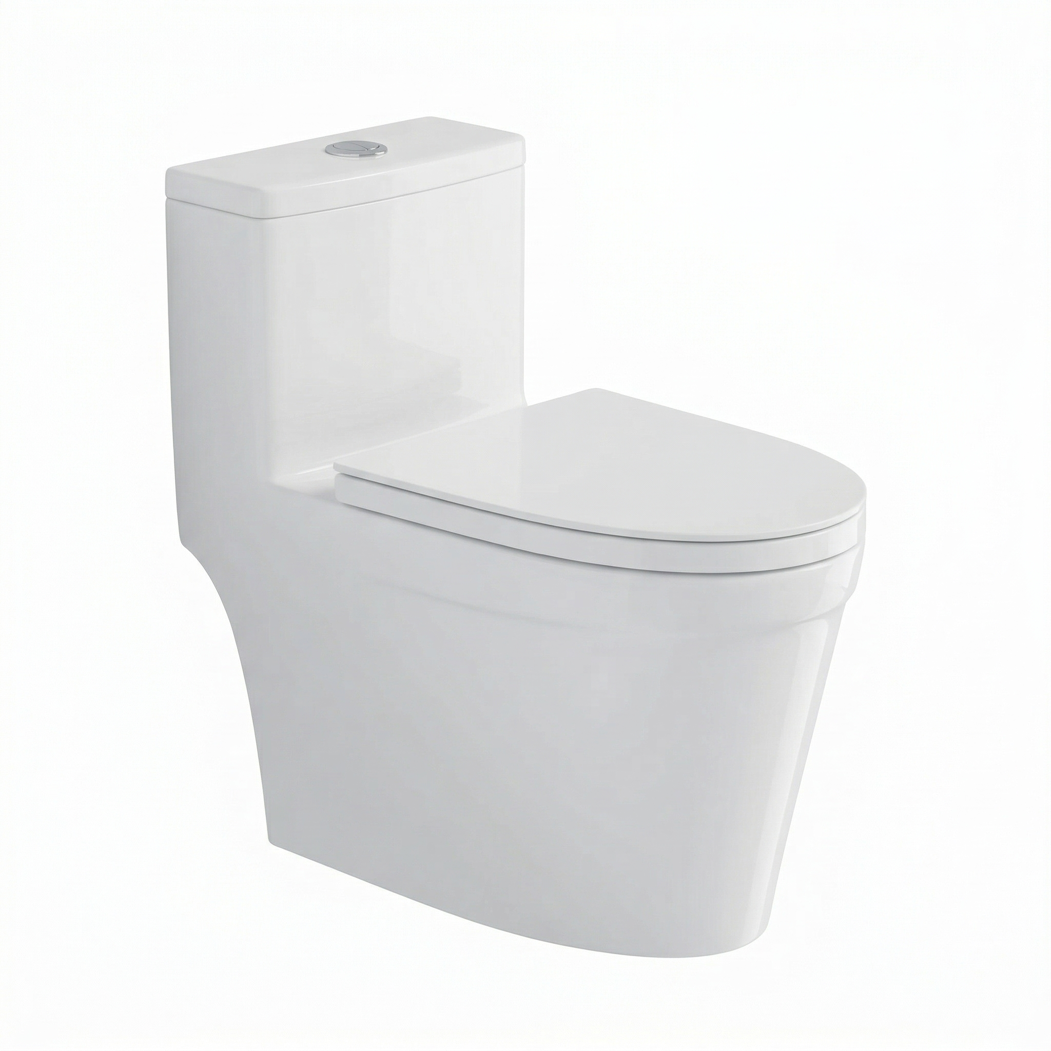 One-piece toilet