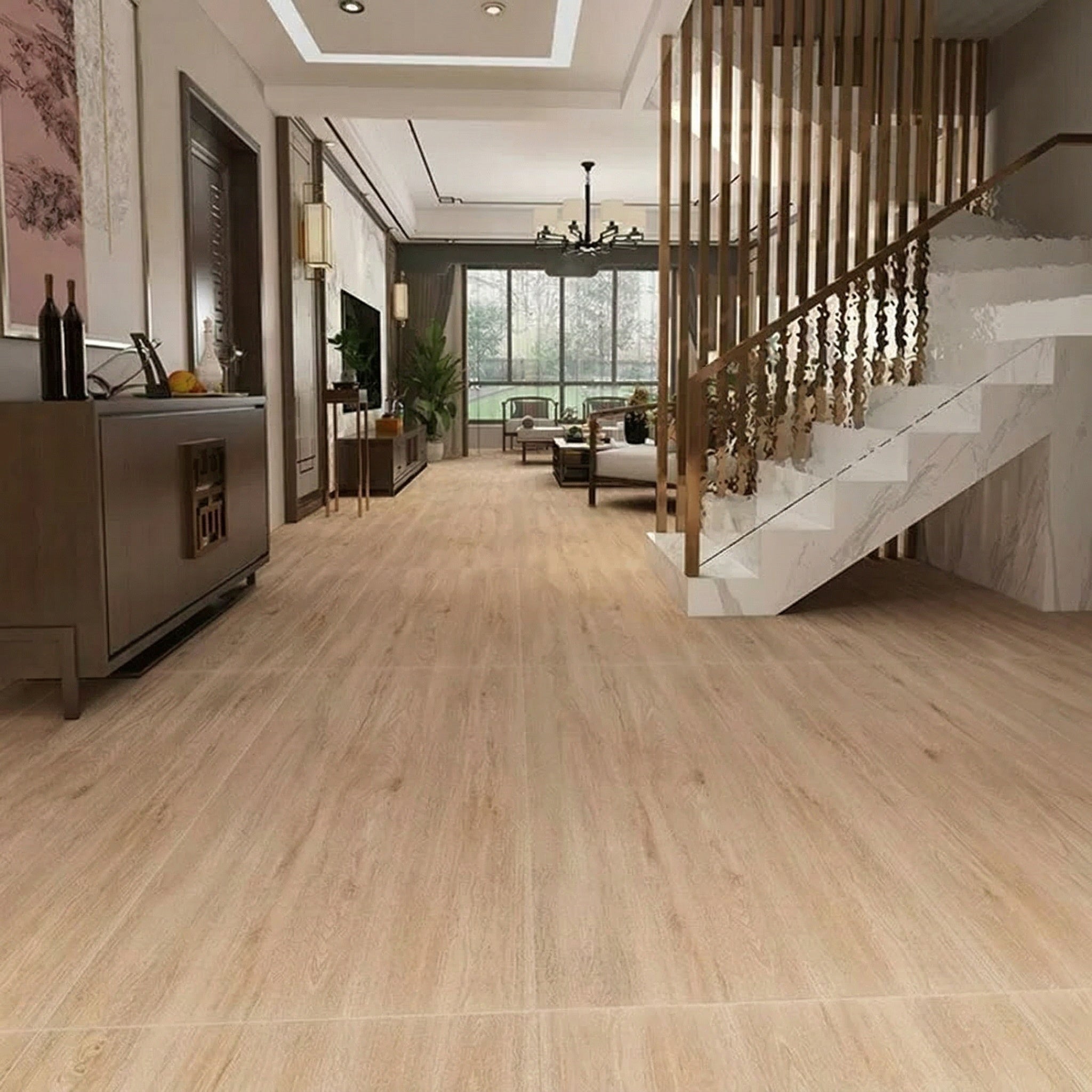 Wood-grain ceramic tiles600*1200