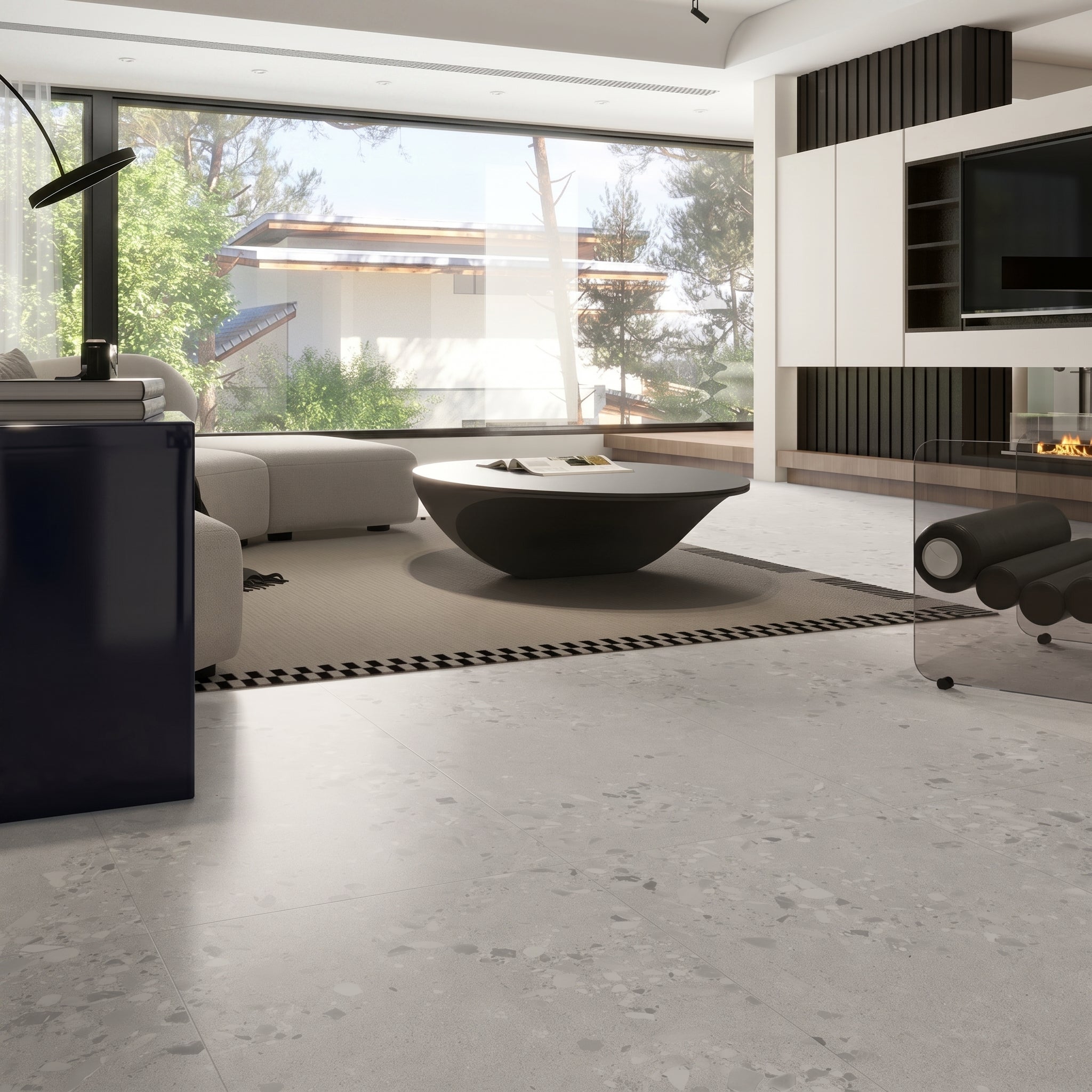 Matte-finish textured ceramic tiles600*1200